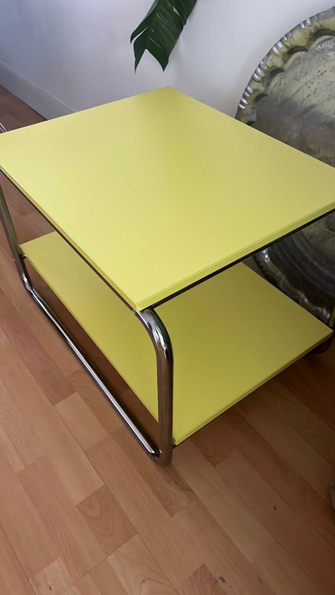 Baggboda salontafel, Huis en Inrichting, Tafels | Salontafels, 50 tot 100 cm, Zo goed als nieuw, 47x50x71 afmeting, Eikenhout
