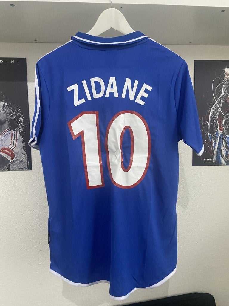 #RS005 Retroshirt Zidane (Frankrijk) te koop! Maat M, Maat M, Verzenden, Nieuw, Shirt