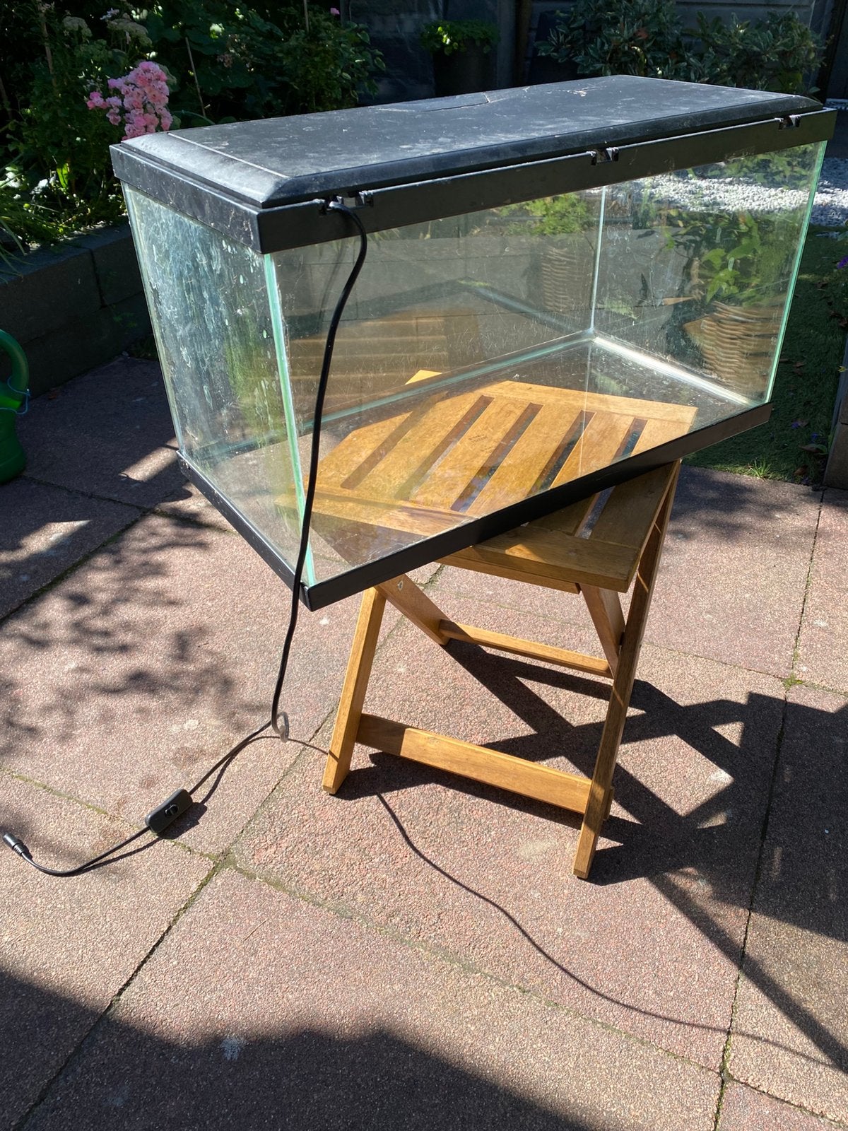 Lek aquarium geschikt voor een tweede leven als terrarium, Dieren en Toebehoren, Reptielen en Amfibieën | Toebehoren, Ophalen
