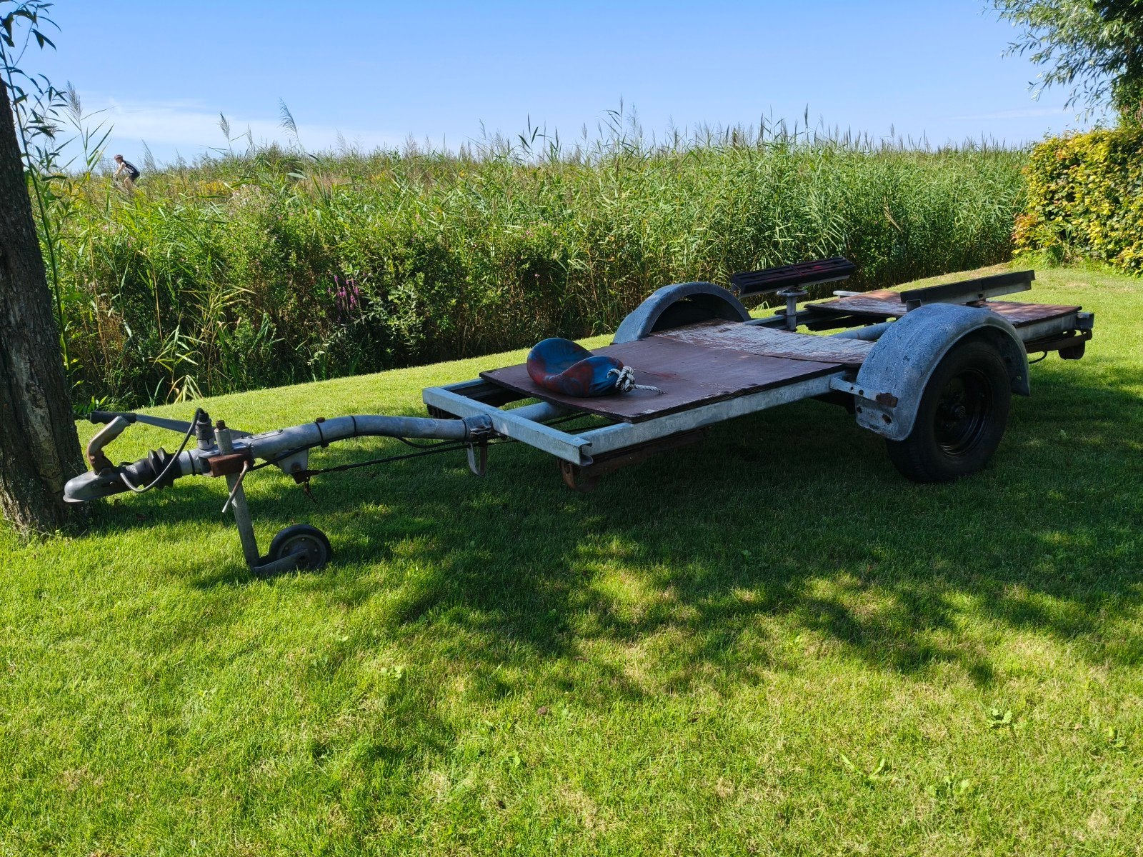 Trailer / onderstel voor klein bootje – €150,-, Watersport en Boten, Bootonderdelen, Ophalen, Gebruikt, Overige typen, Motorboot