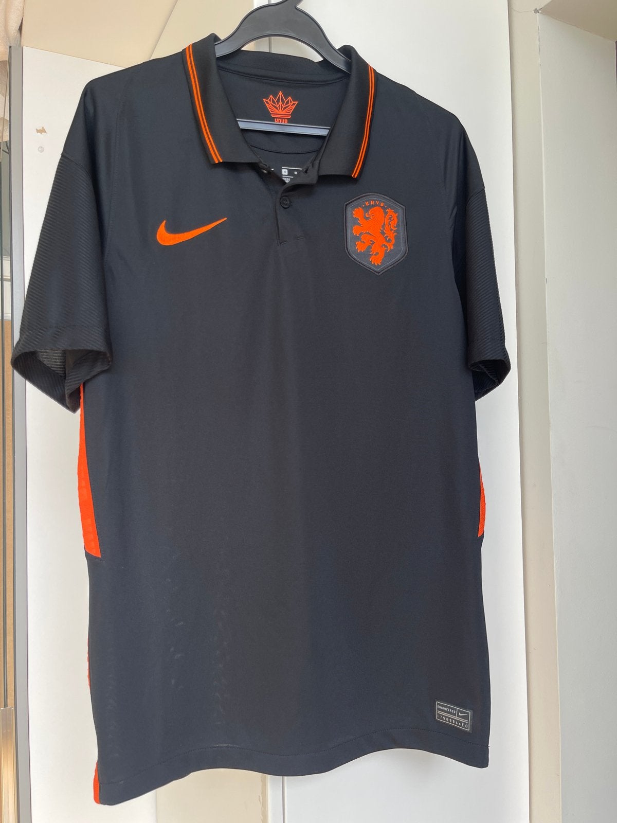 Nederland Oranje 2020 EK Uit Shirt M, Maat 48/50 (M), Zwart, Ophalen of Verzenden, Zo goed als nieuw