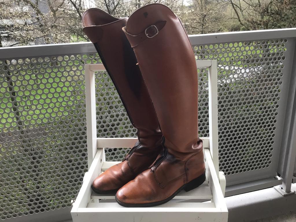 Petrie cognac maat 38,5, Dieren en Toebehoren, Paardrijkleding, Gebruikt, Dressuur, Ophalen of Verzenden, Dames