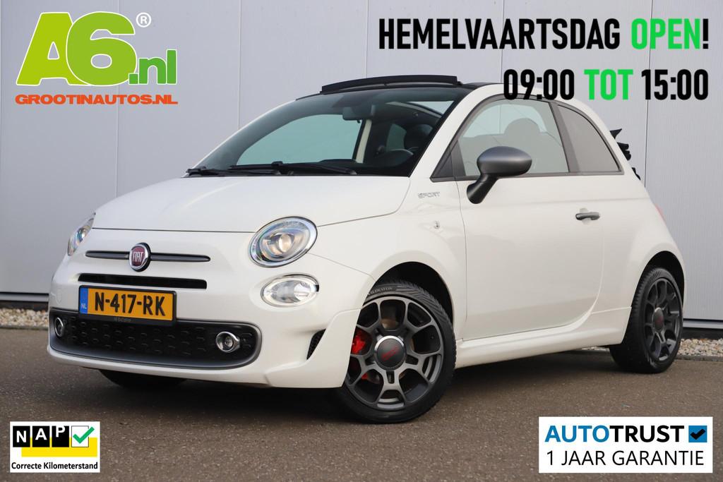 Fiat 500 C 1.0 Hybrid Sport Cabrio 16 inch LMV Half Leder Na, Voorwielaandrijving, Stof, Euro 6, 4 stoelen
