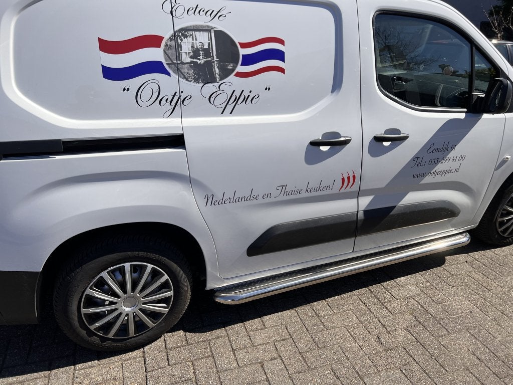 Citroen Berlingo 2018+ Sidebars met rvs trede, Niet ingevuld, Nieuw, Niet ingevuld, Ophalen