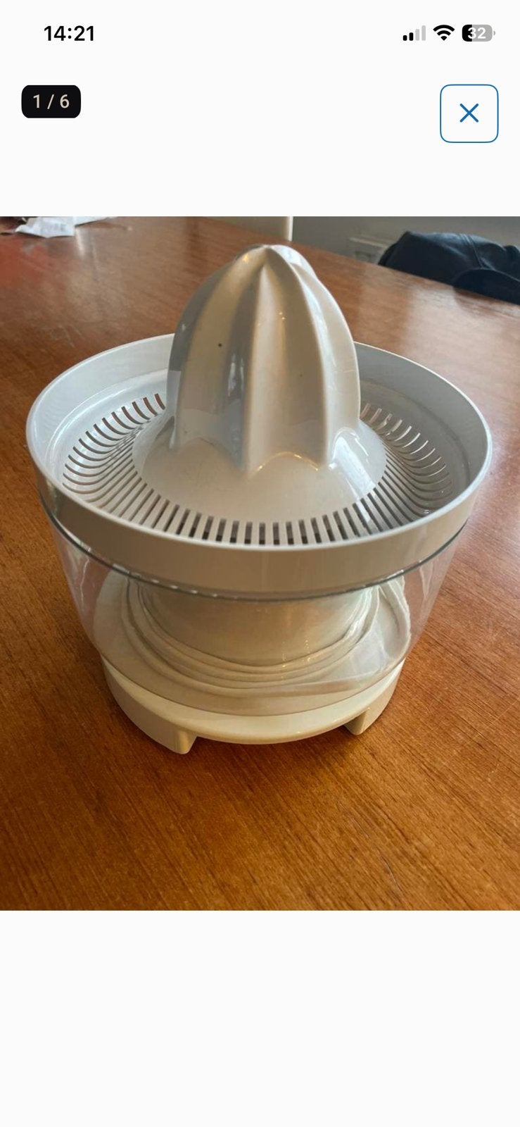 Citruspers, Witgoed en Apparatuur, Juicers, Ophalen of Verzenden, Zo goed als nieuw, Citruspers