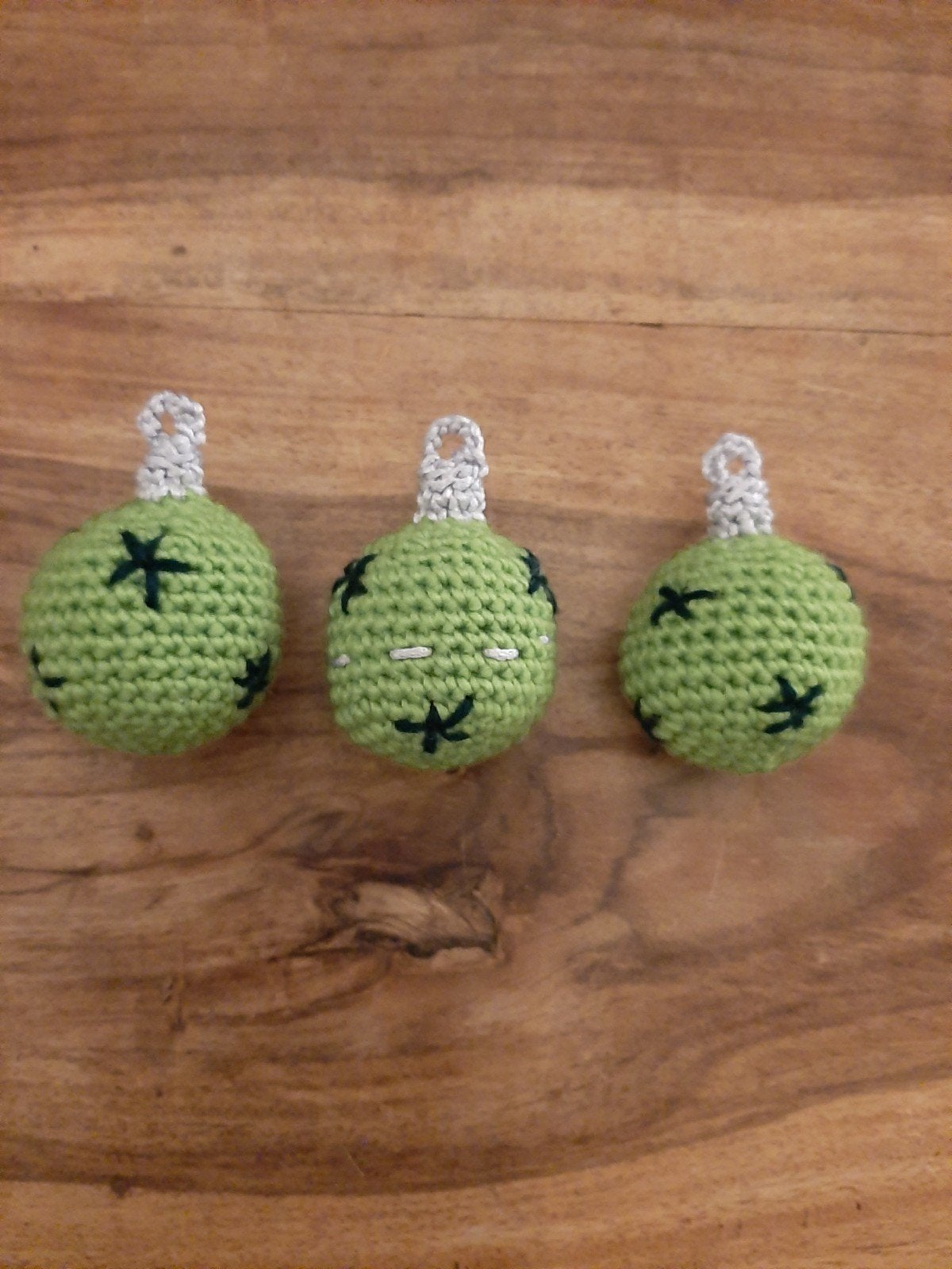 kerstballen 3 stuks, Hobby en Vrije tijd, Ophalen of Verzenden, Haken, Wol of Garen