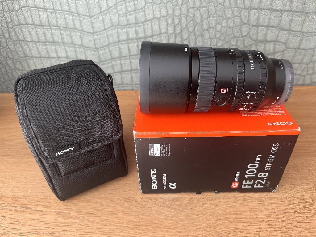 Sony 100mm F2.8 STF GM OSS, Sony E-mount, Sony, Beschermhoes/tas, Ophalen of Verzenden