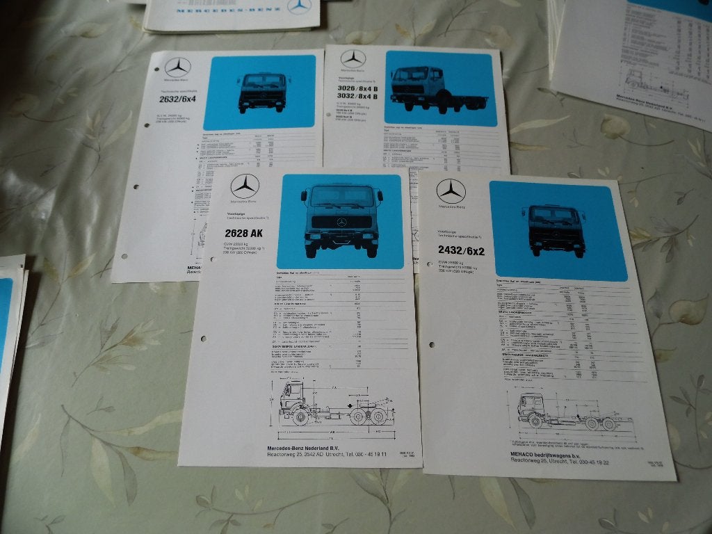 Mercedes Benz technische gegevens, Verzenden, Zo goed als nieuw, Mercedes