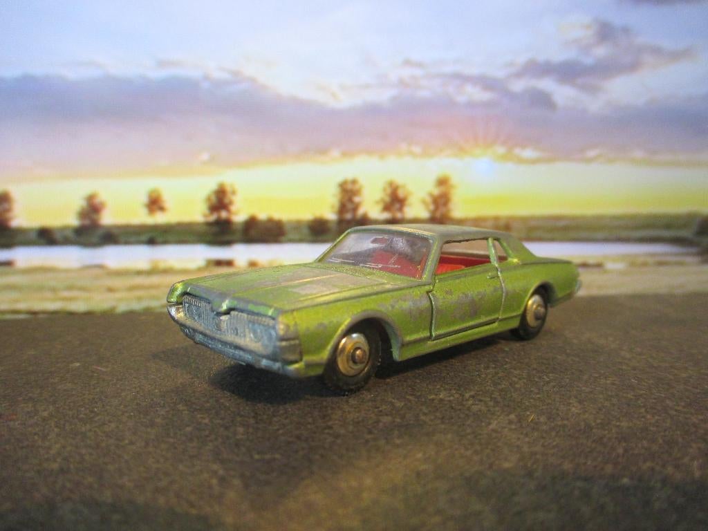 1:68 Mercury Cougar - Lesney Matchbox No.62 1968-1969, Ophalen of Verzenden, Gebruikt, Auto