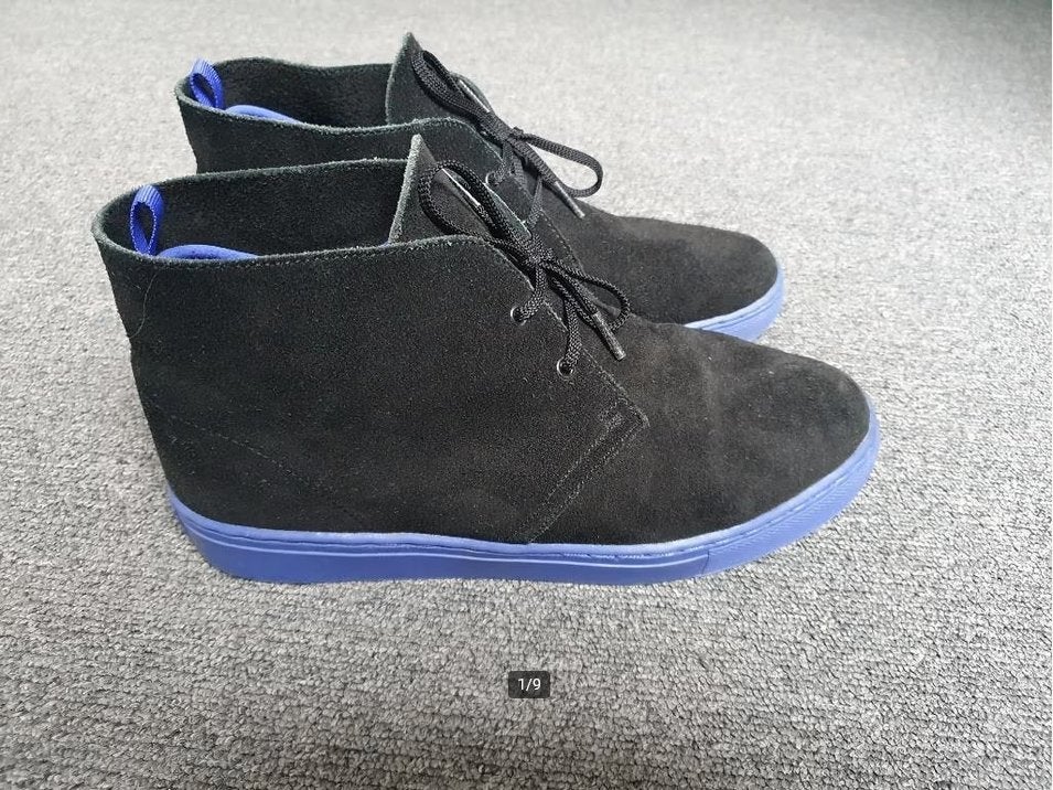 Alife Chuck suede hoge sneakers zwart blauw maat 43 ZGAN, Kleding | Heren, Blauw, Ophalen of Verzenden, Alife, Sneakers of Gympen