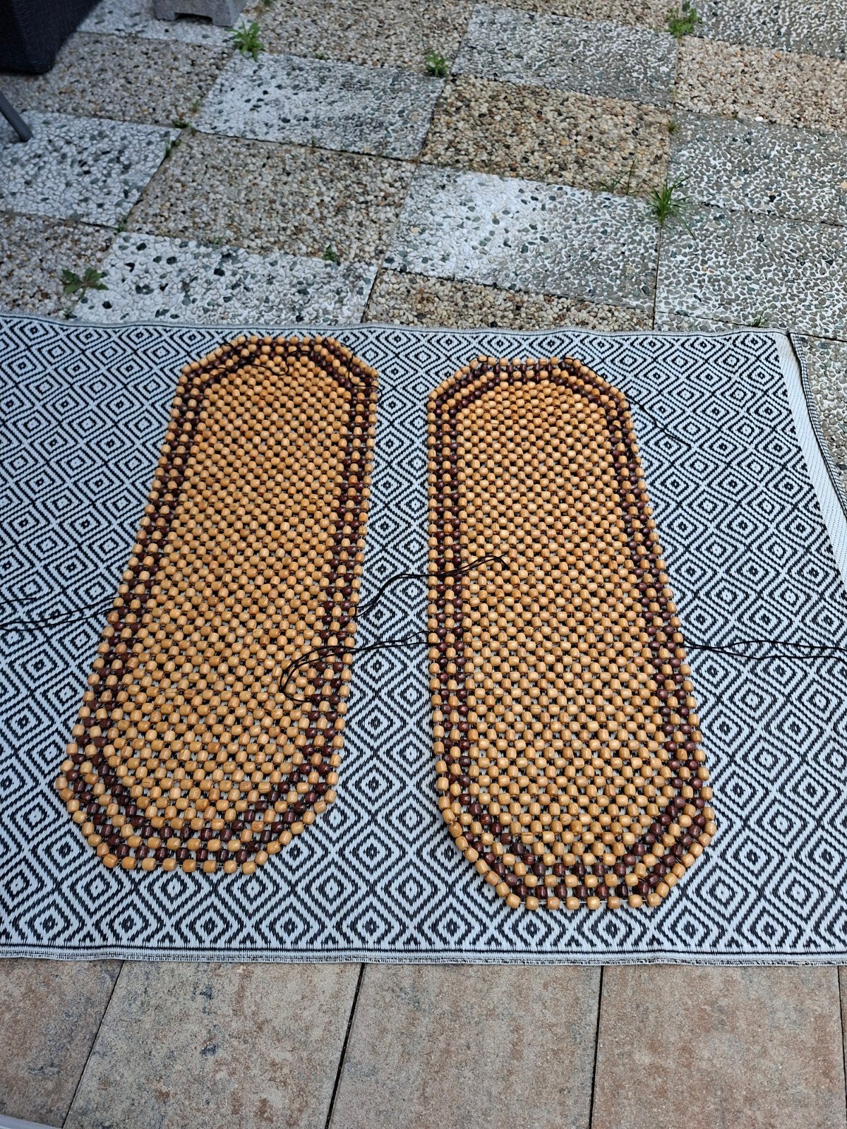 Houten kralen autohoes - Comfortabel en stijlvol, Ophalen of Verzenden, Nieuw