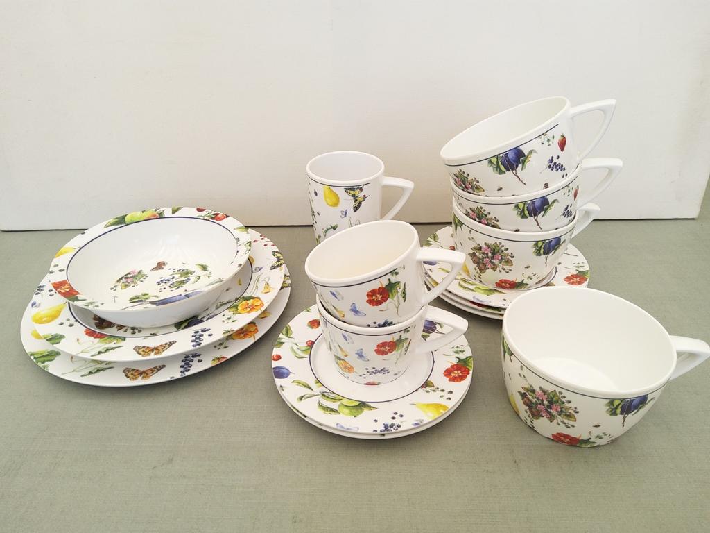 Mepal Rosti Campingservies Janneke Brinkman Fruit en Flowers, Caravans en Kamperen, Kampeeraccessoires, Ophalen of Verzenden