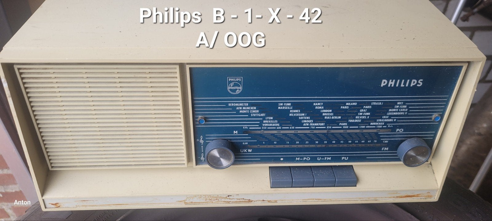 Philips  Radio  compleet en goed spelend, Ophalen
