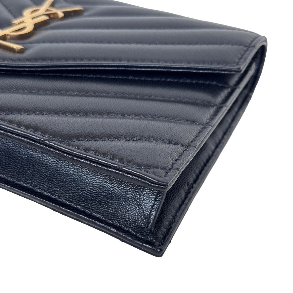 Yves saint laurent yves cassandre envelope woc wallet tas image 5