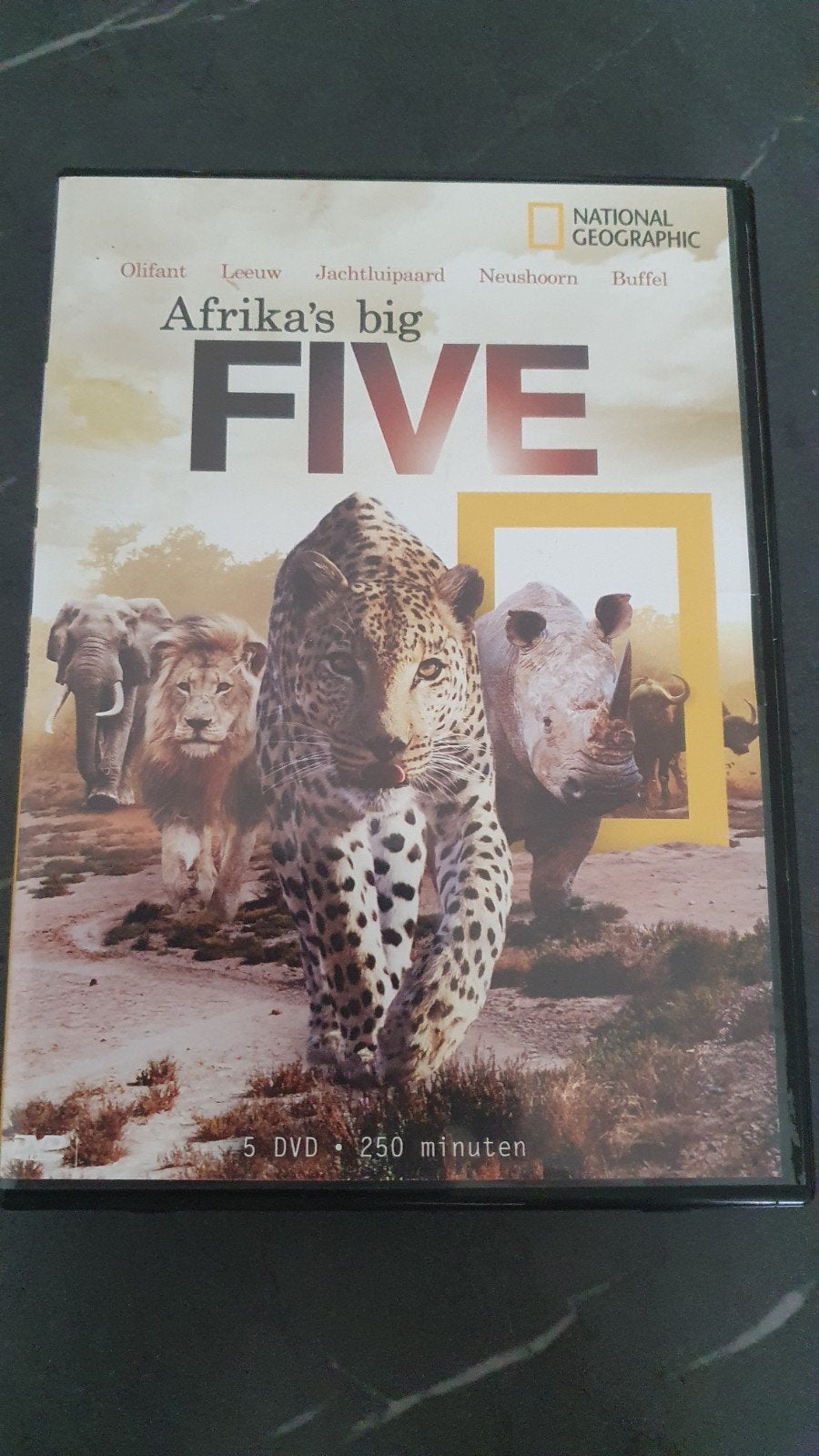 National Geographic: Afrika's Big Five (5 DVD Boxset), Alle leeftijden, Ophalen of Verzenden, Gebruikt, Natuur