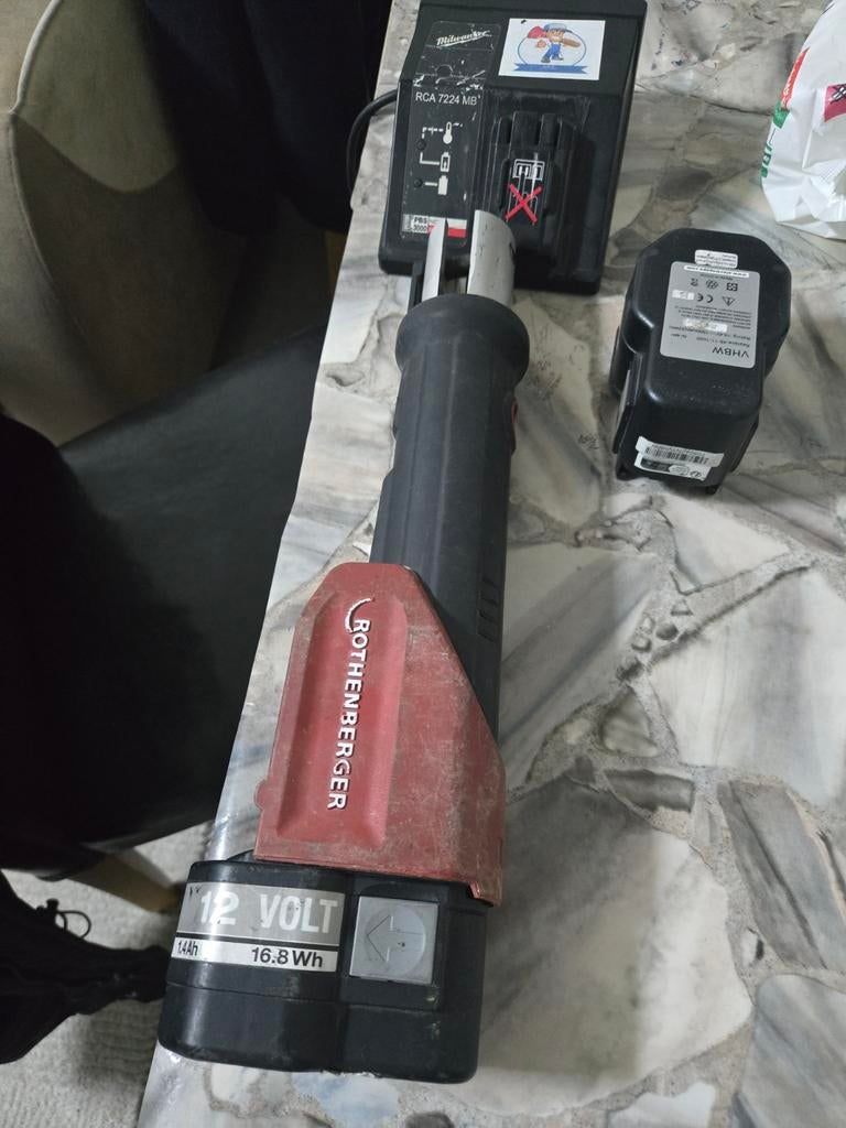 Rothenberger Perstang 12 Volt met Accu en Oplader, Ophalen of Verzenden