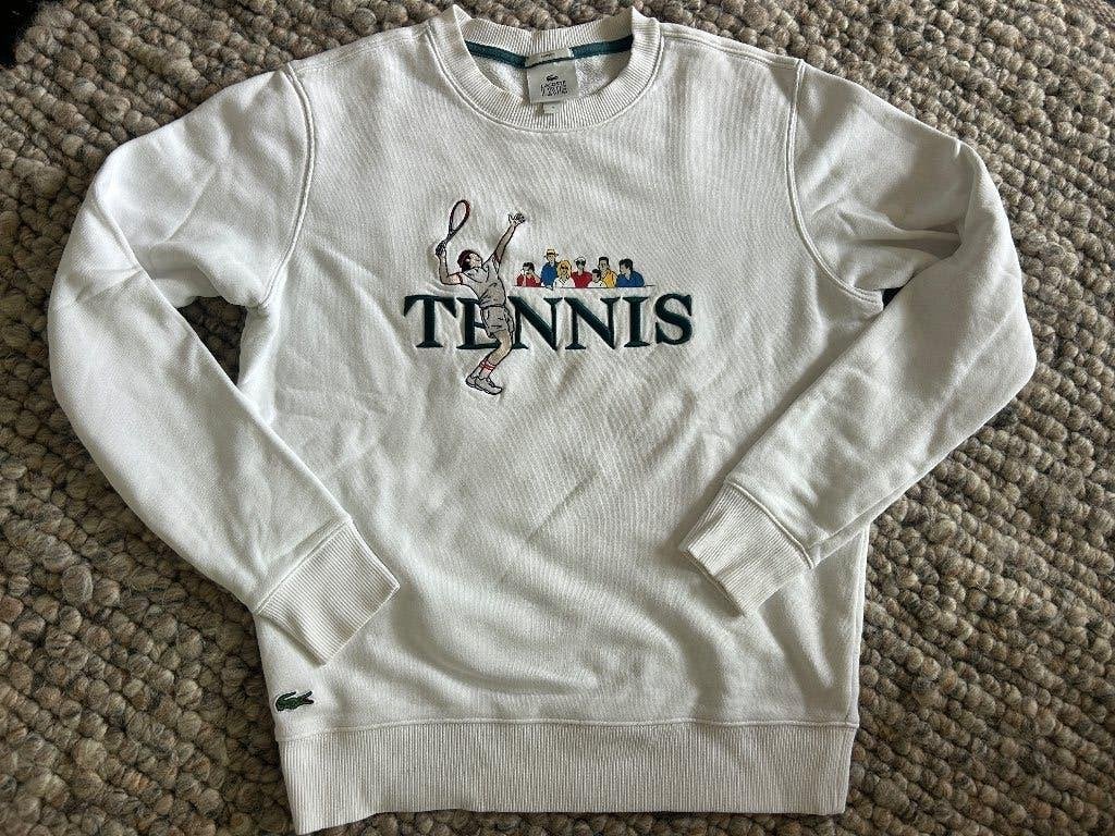 Lacoste Unisex LIVE tennis Design sweatshirt maat M, Maat 38/40 (M), Wit, Ophalen of Verzenden, Lacoste