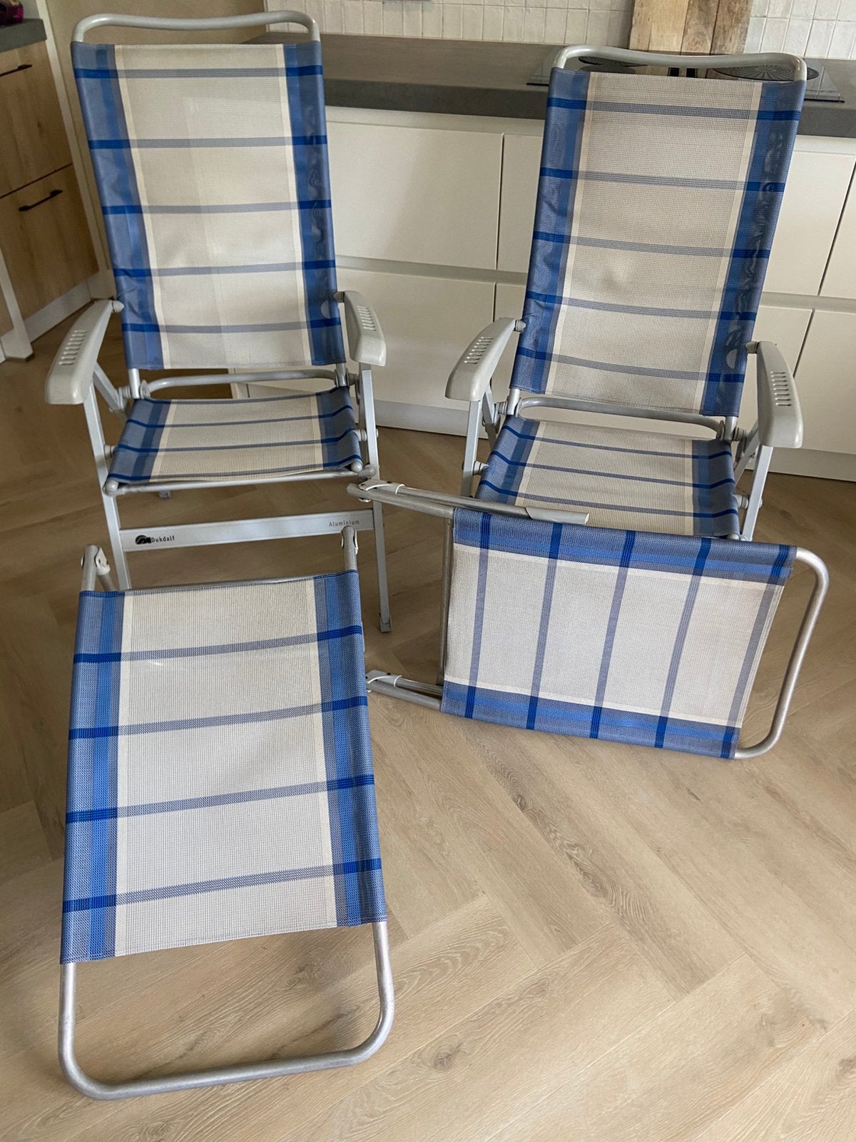 2 dukdalf kampeer stoelen, Ophalen, Gebruikt, Campingstoel