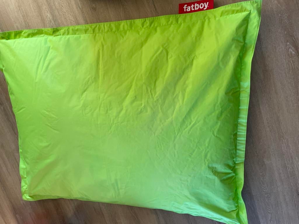 Zitzak Fatboy limegroen, Huis en Inrichting, Zitzakken, Ophalen, Zo goed als nieuw