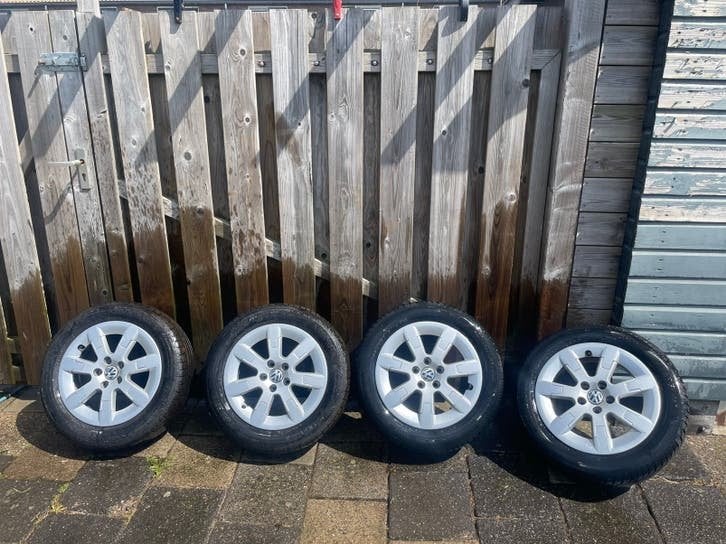 Volkswagen velgen 5x100, Auto-onderdelen, Banden en Velgen, Ophalen, Gebruikt, 15 inch, Banden en Velgen