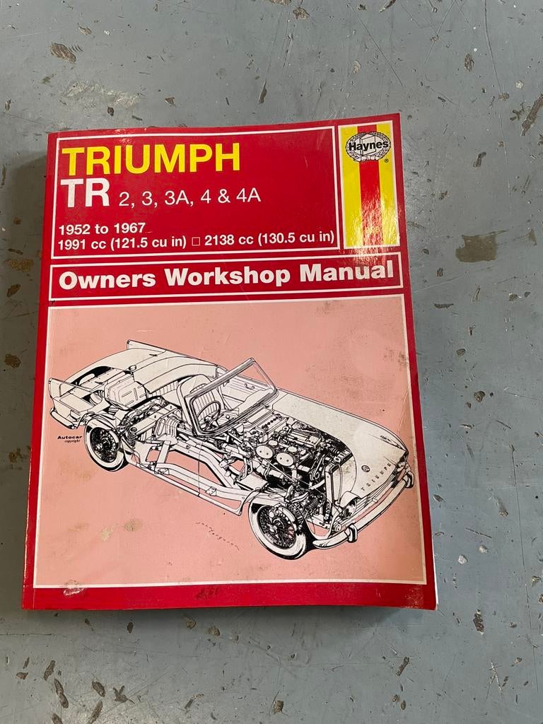 Triumph TR workshop manual., Ophalen of Verzenden