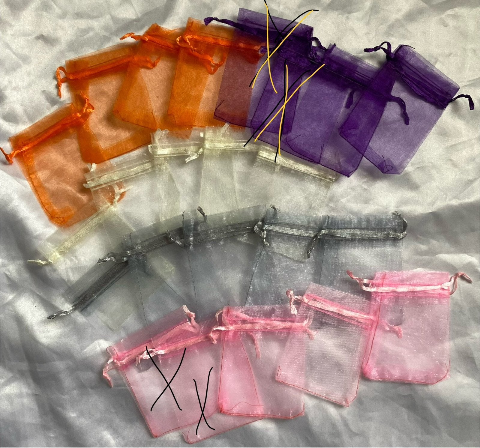 Organza zakjes nw, Ophalen of Verzenden, Nieuw
