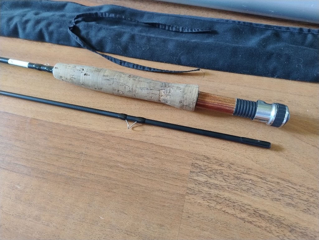 Vliegvishengel #5-6 2,60 in metalen koker, Ophalen of Verzenden, Zo goed als nieuw, Overige typen