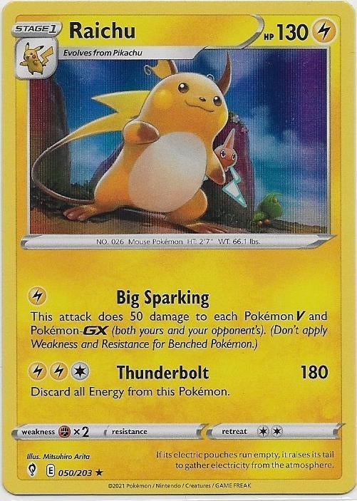 Evolving Skies,  Raichu [holo] 50/203, Verzenden, Nieuw, Losse kaart
