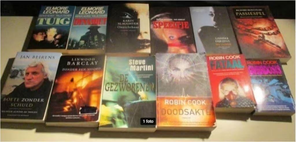 12 Prima Nederlandstalige Thrillers, Boeken, Thrillers, Zo goed als nieuw, Ophalen of Verzenden