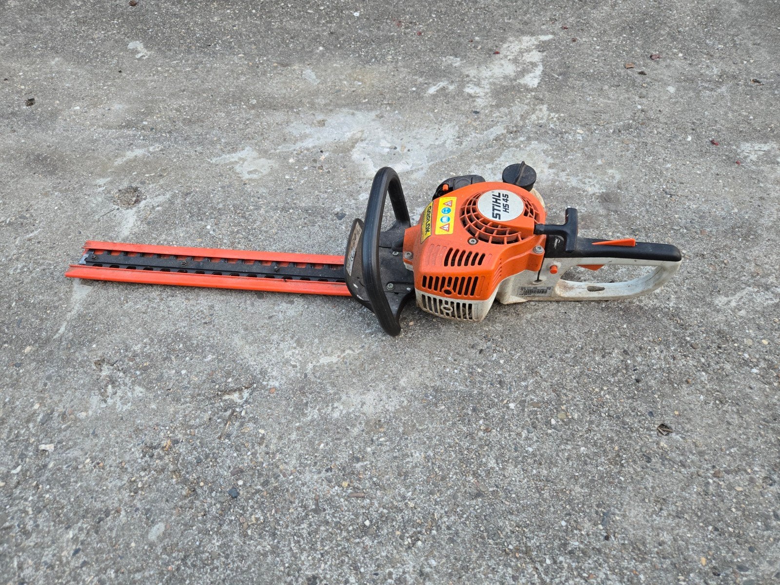 Stihl HS45 heggenschaar | goedwerkend | 45cm | HS 45, Stihl HS45 benzine heggenschaar, Info@stihl.nl, Gebruikt, Ophalen of Verzenden