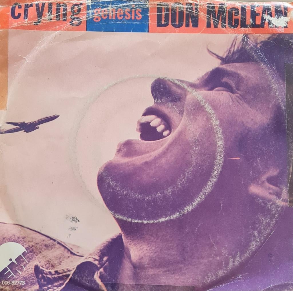 DON MCLEAN  - CRYING (HOES BESCHADIGD), Cd's en Dvd's, Vinyl Singles, Ophalen of Verzenden, Gebruikt