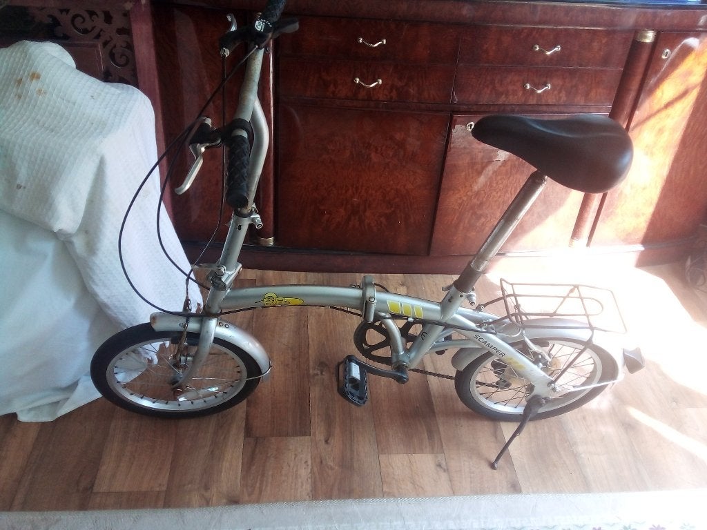 Vouw fiets, Ophalen, Gebruikt