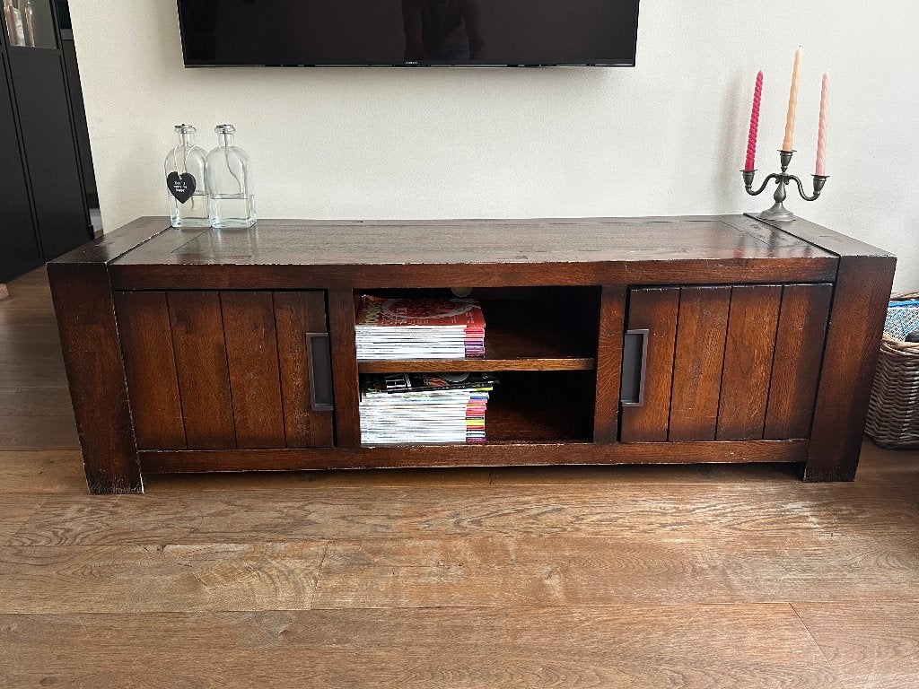 Kersten houten (tv) meubel, Ophalen, Gebruikt, 150 tot 200 cm, Minder dan 100 cm