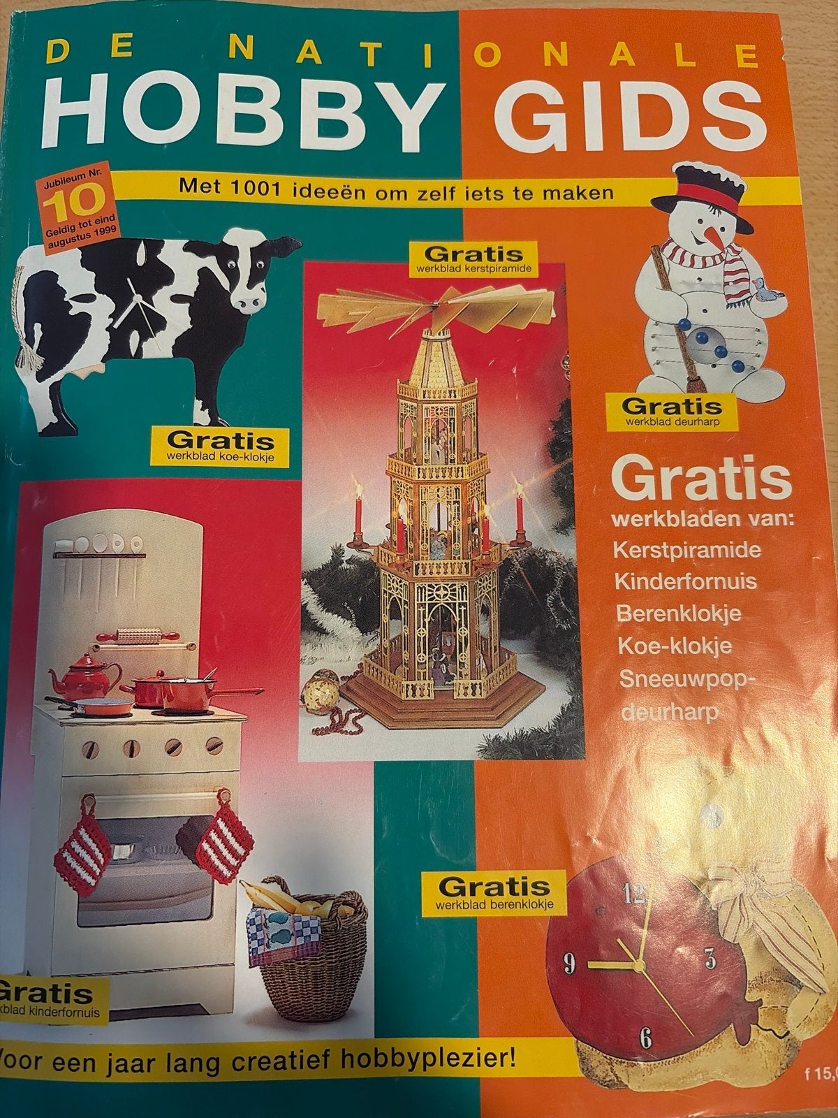 De Nationale Hobby Gids - Jubileum Nr. 10 met werkbladen, Gebruikt, Ophalen of Verzenden, Papier of Karton, Kerstmis