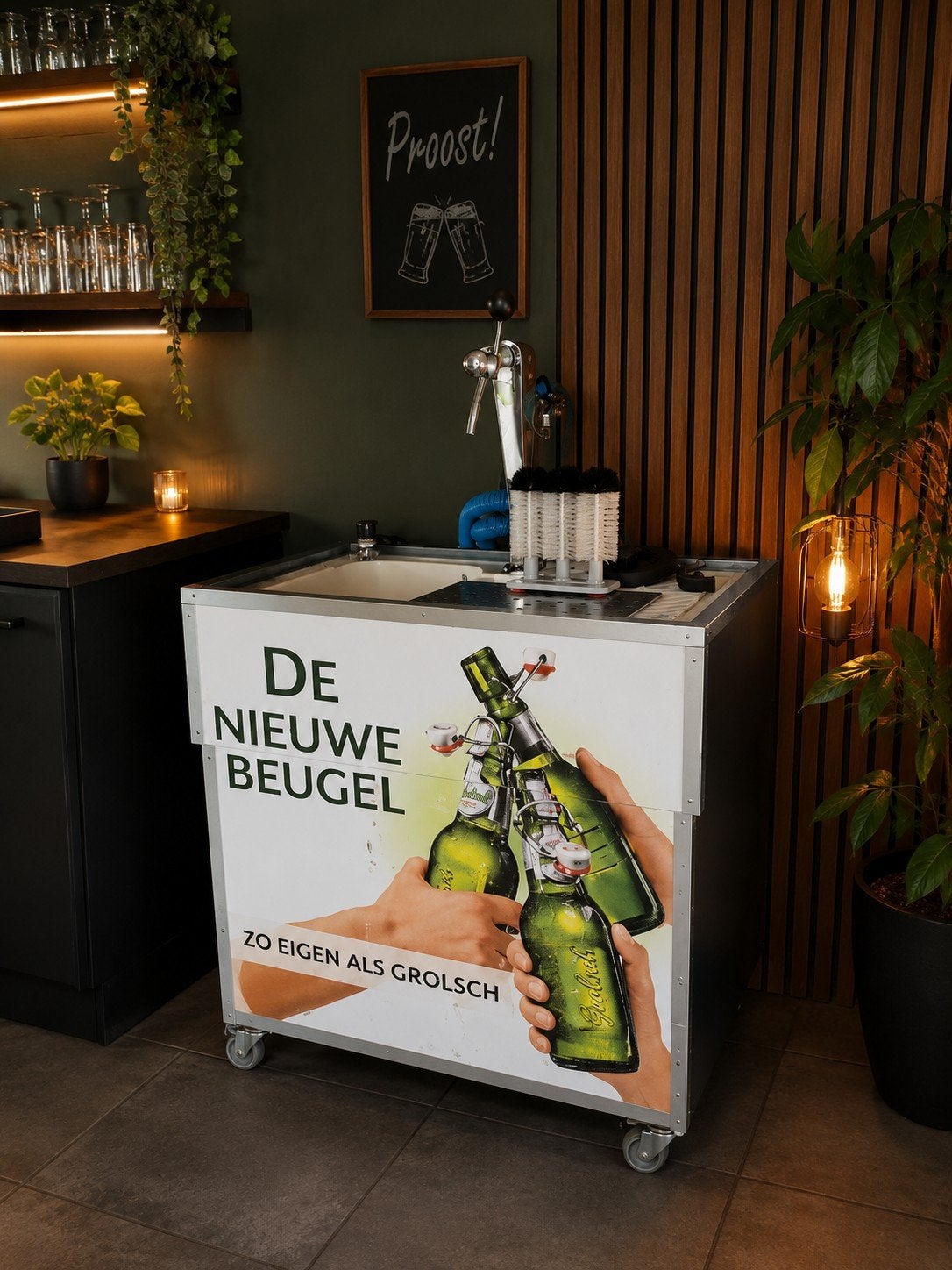 Mobiele Tapinstallatie met Spoelbak en Koolzuurfles, Ophalen of Verzenden