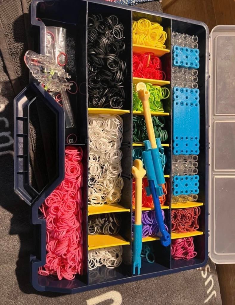 Originele Rainbow Loom set met veel elastiekjes, Hobby en Vrije tijd, Knutselen, Overige thema's, Meerkleurig, Ophalen of Verzenden