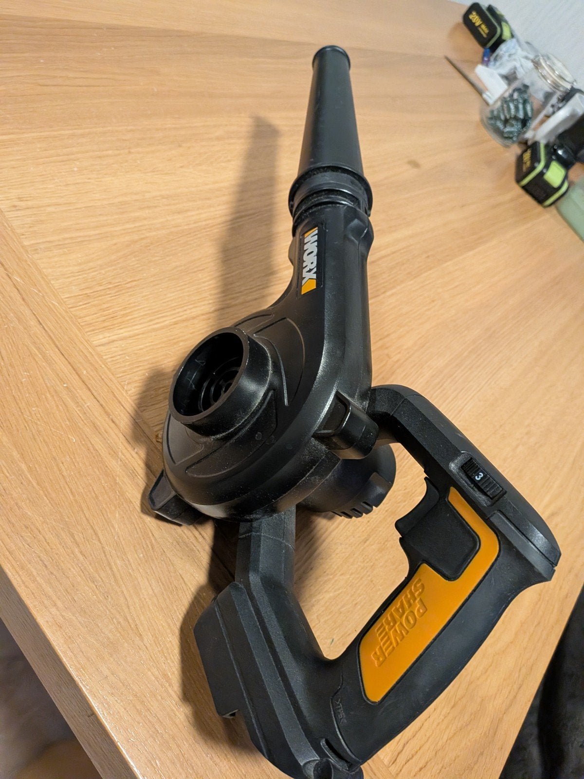 Worx mini blazer zonder accu - WX094 bladblazer, Ophalen of Verzenden, Zo goed als nieuw, Worx