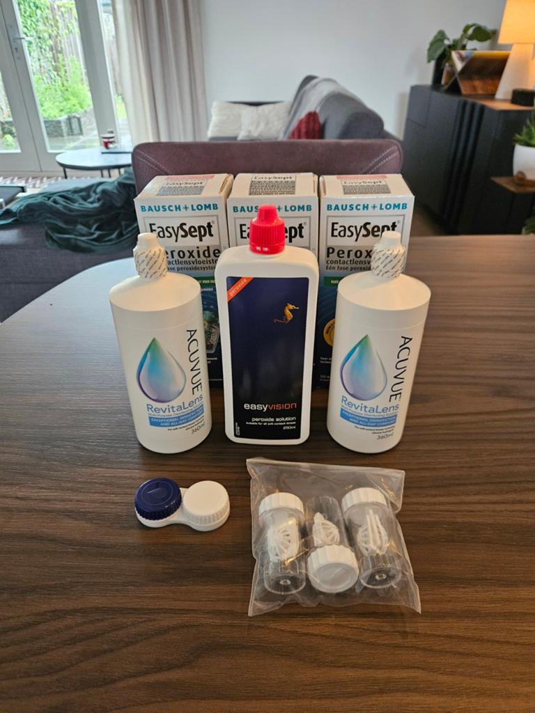 Lenzenvloeistof set EasySept, RevitaLens & EasyVision, Ophalen, Nieuw, Ogen, Reiniging