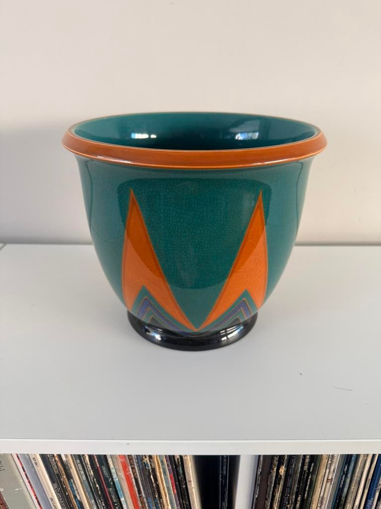 christian neureuther vaas bloempot art nouveau WAECHTERSBACH, Ophalen of Verzenden
