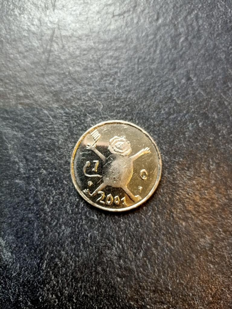 Loeki de Leeuw 2001 munt, Postzegels en Munten, Munten | Nederland, Ophalen of Verzenden, Koningin Beatrix, Overige waardes, Losse munt