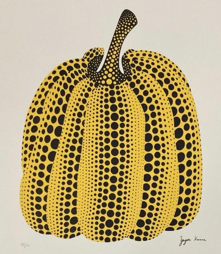 Yayoi Kusama : litho (40 bi 50 cm), Ophalen of Verzenden