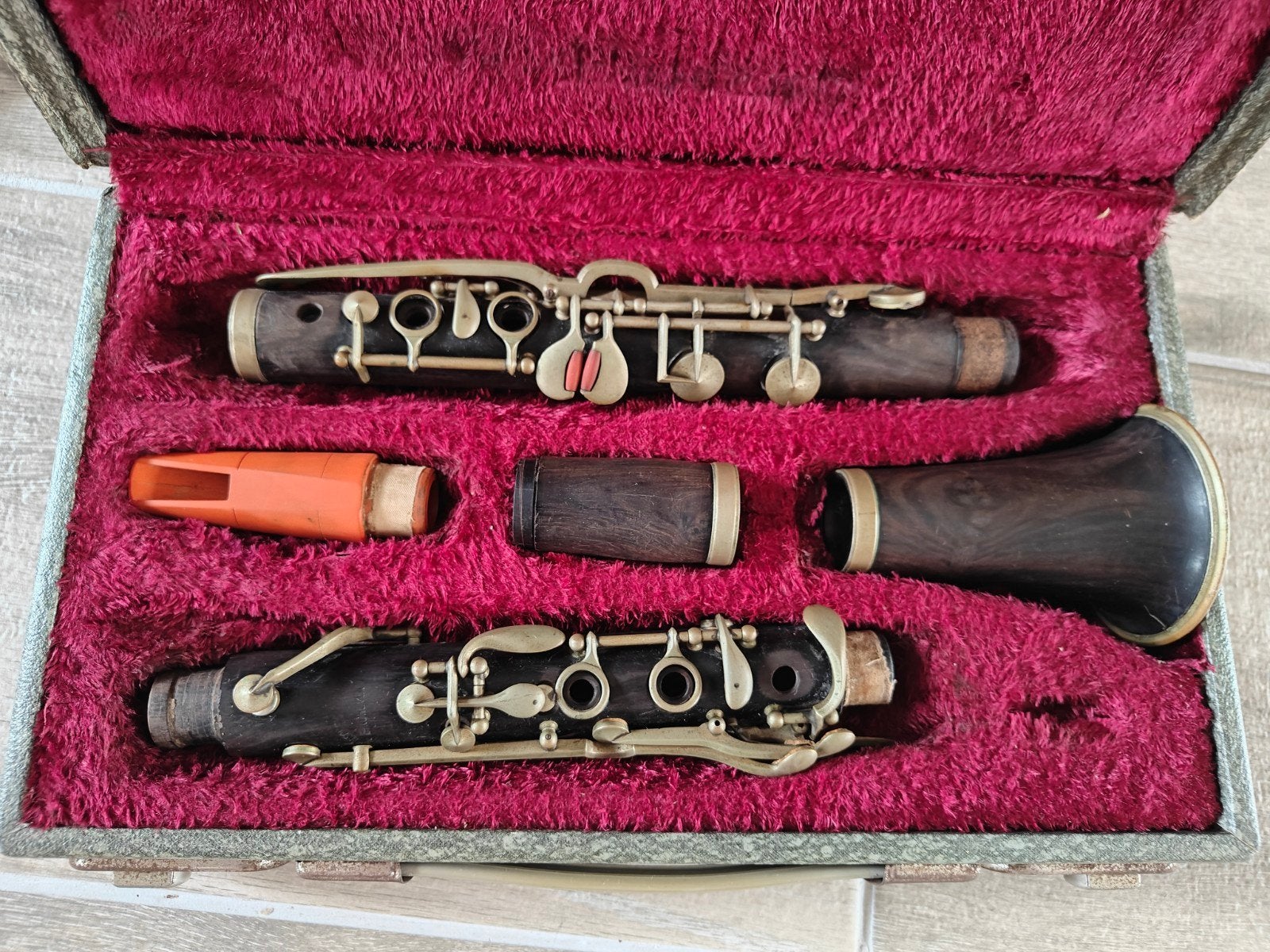 klarinet. antiek., Muziek en Instrumenten, Blaasinstrumenten | Klarinetten, Ophalen of Verzenden, Gebruikt, Hout