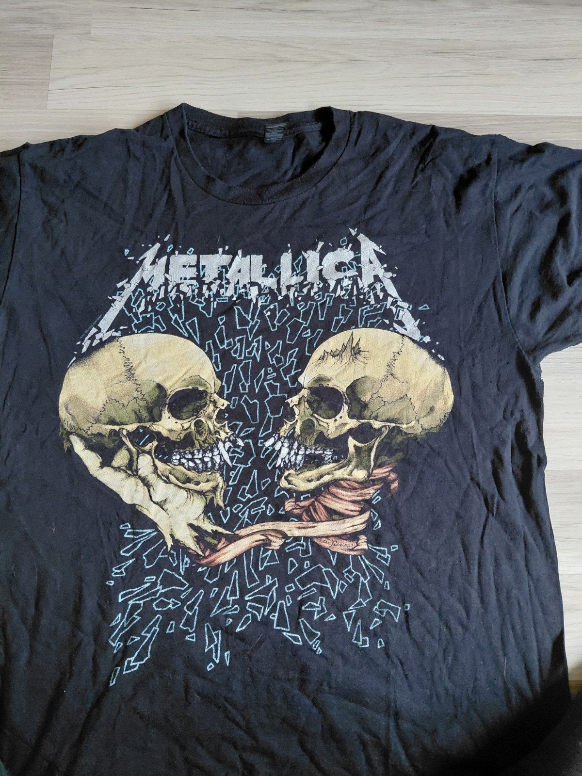 Metallica T-shirt met schedelprint - Maat L, Verzenden