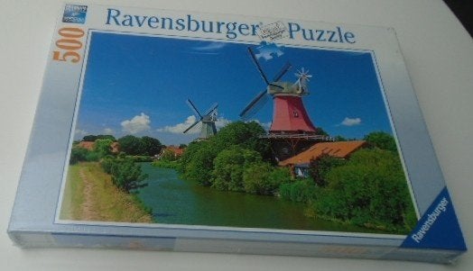 RAVENSBURGER ORIGINAL QUALITY WINDMOLEN ROMANTIEK 500 stuks, Ophalen of Verzenden, 500 t/m 1500 stukjes, Nieuw, Legpuzzel