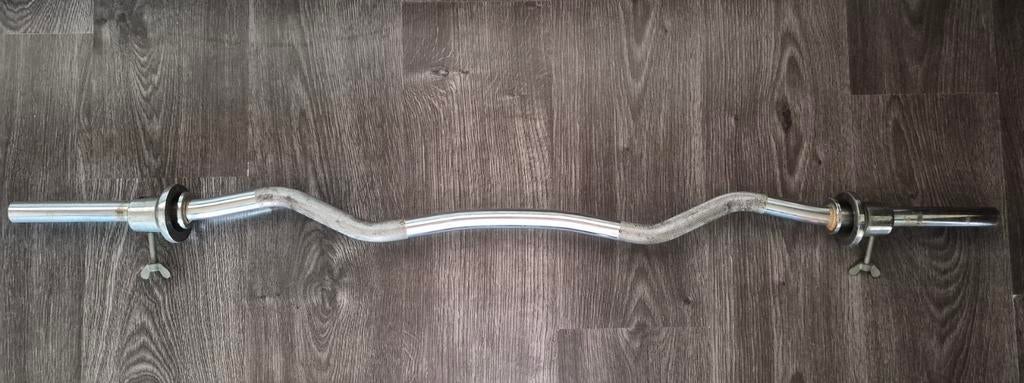 Curl halterstang 120 cm, 25mm doorsnede, Ophalen, Gebruikt, Armen, Halterstangen