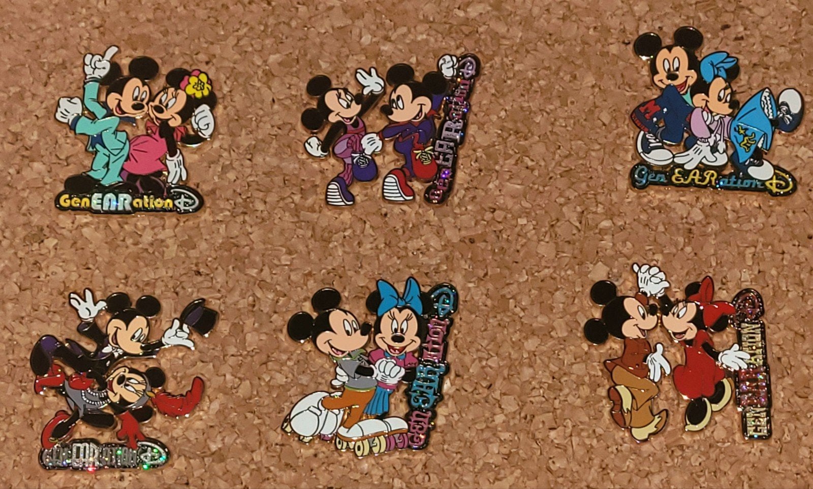 LE pin set Disney GenEARation D Dancing through the years, Verzenden, Mickey Mouse, Zo goed als nieuw, Overige typen