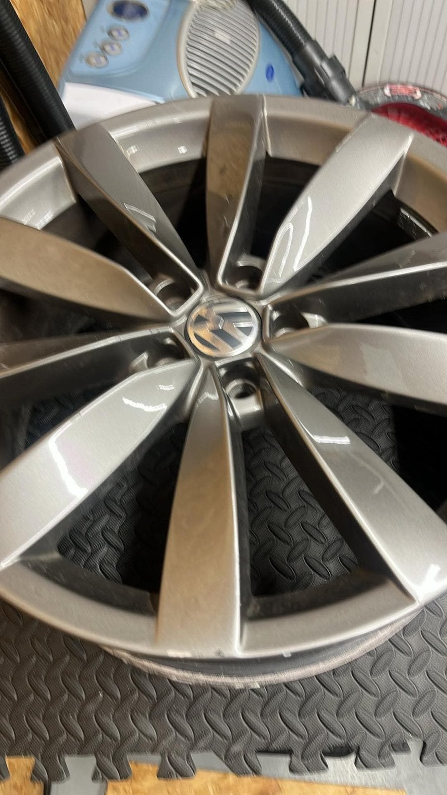 Tekoop originele VW 19 inch velgen 5x112 opknapset+banden, Gebruikt, Velg(en), 235 mm, Personenwagen