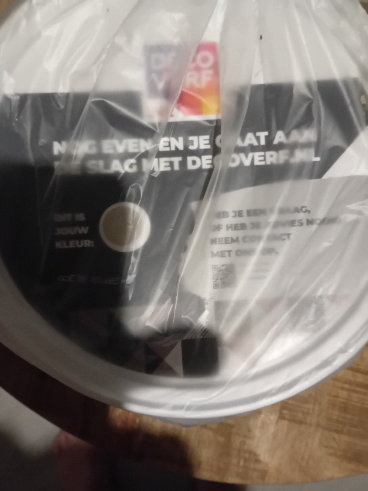 2.5 liter muurverf taupe - nog nieuw, Ophalen, Bruin, Minder dan 5 liter, Verf