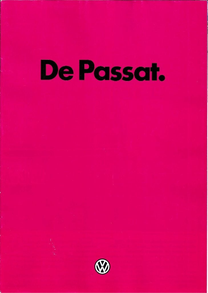 Folder VW Passat 1980, Ophalen of Verzenden, Gelezen, Volkswagen