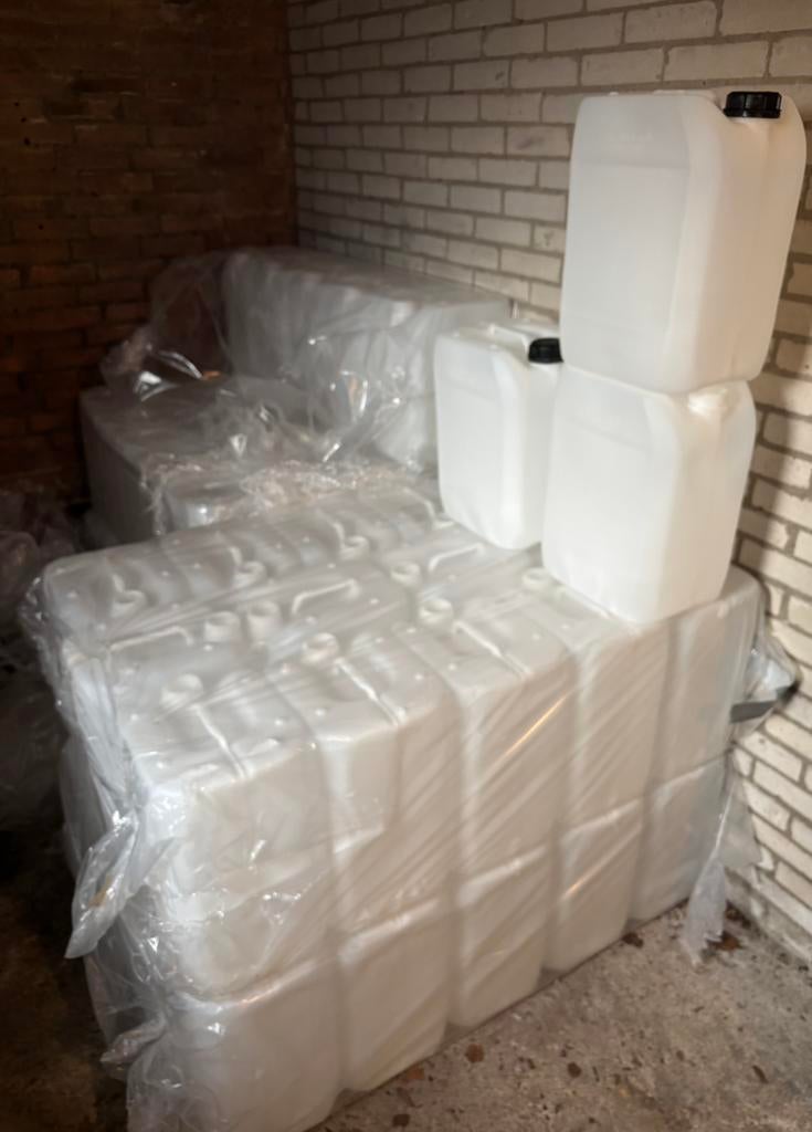 Nieuw! Jerrycans 20L, 25L | UN Y | voor brandstof, water etc, Minder dan 75 liter, Ophalen of Verzenden, Zo goed als nieuw